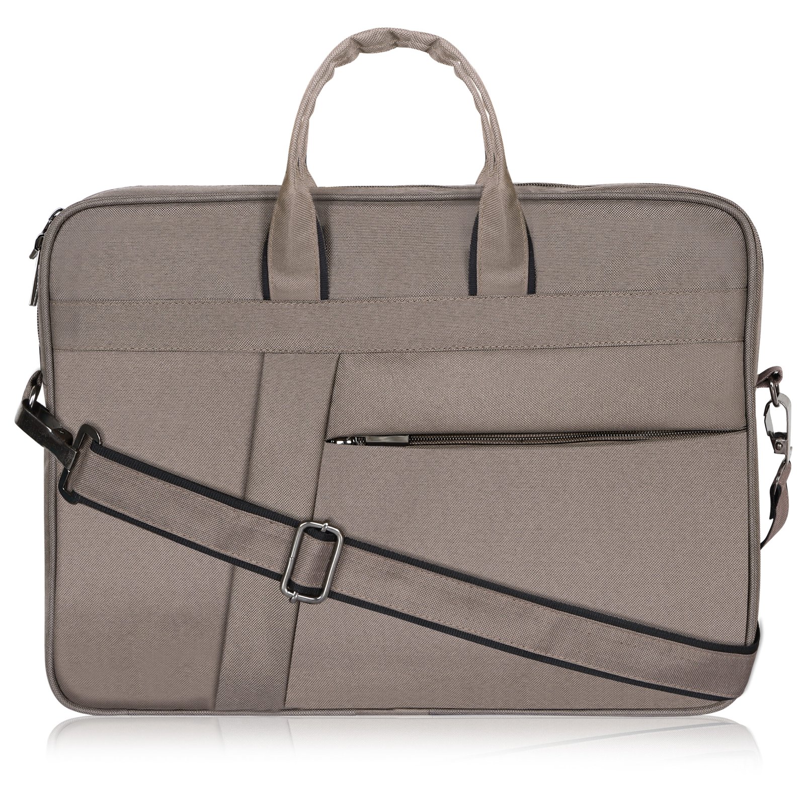 Grey Color Linen fabric 10L Messenger Bag BG79