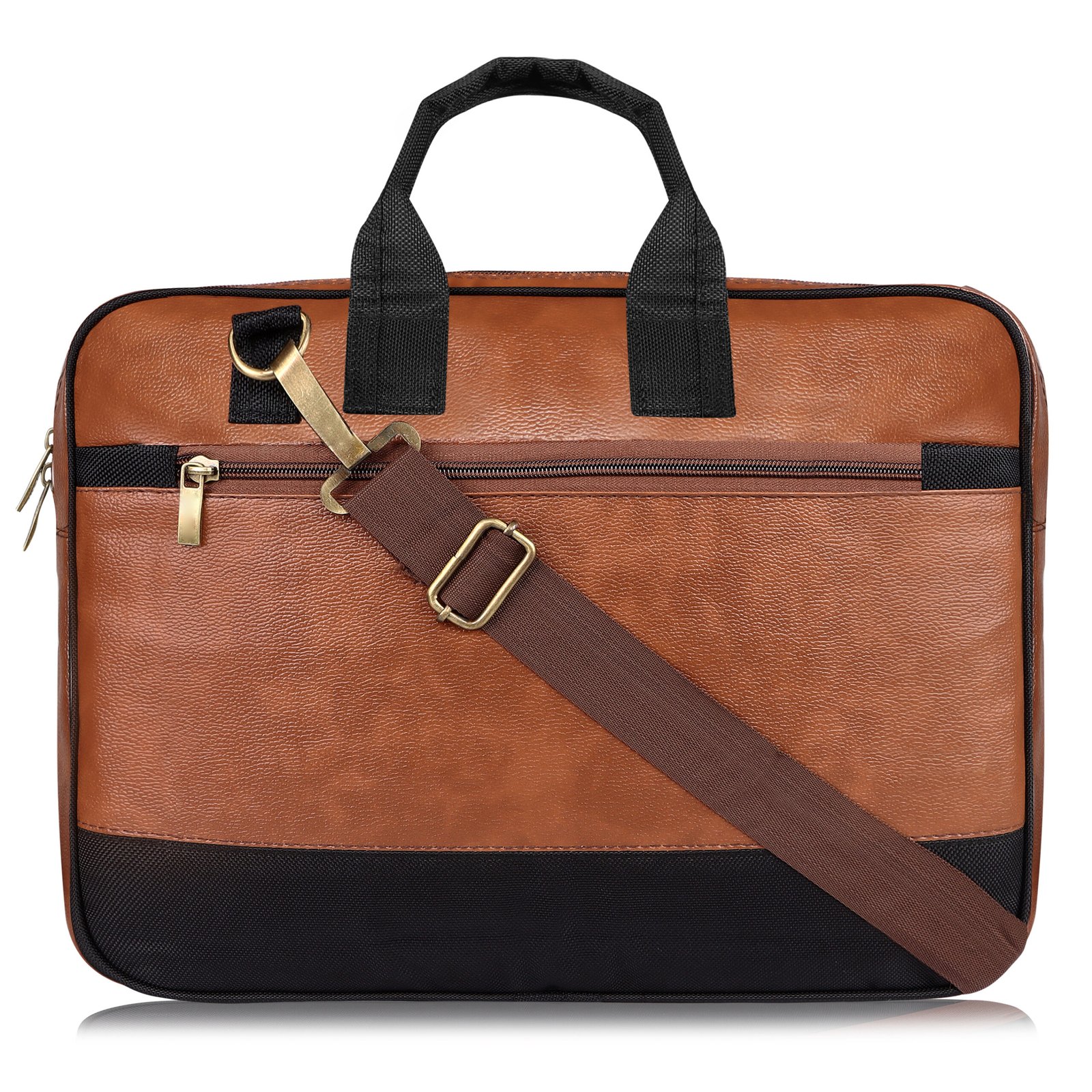 Tan Color faux leather 10L Messenger Bag BG82