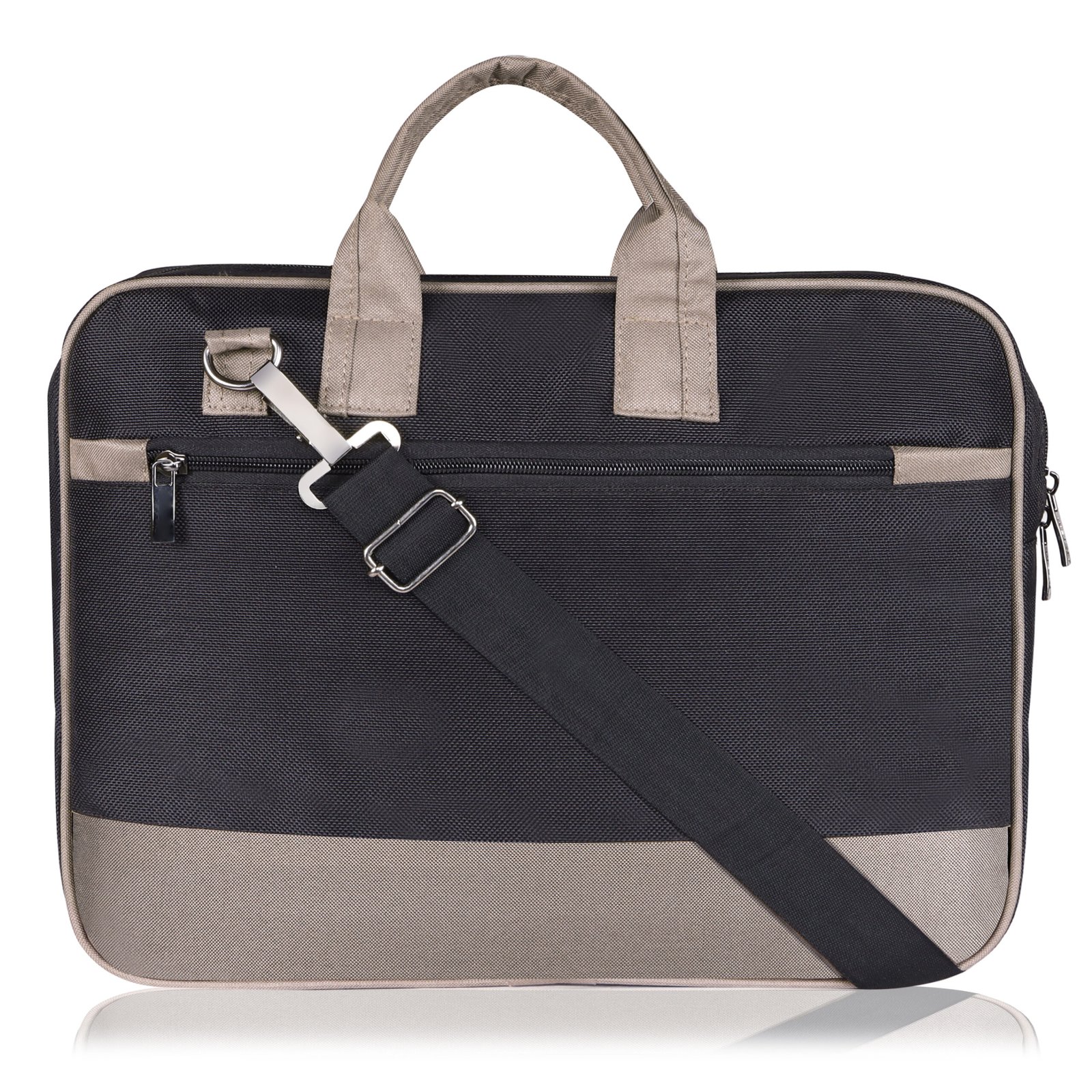 Black Color PVC Coated Fabric 10L Messenger Bag BG83