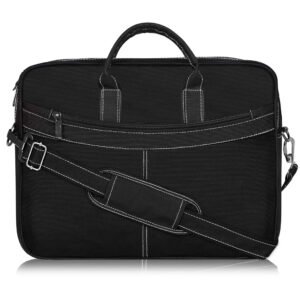 Black Color Linen fabric 10L Messenger Bag BG85