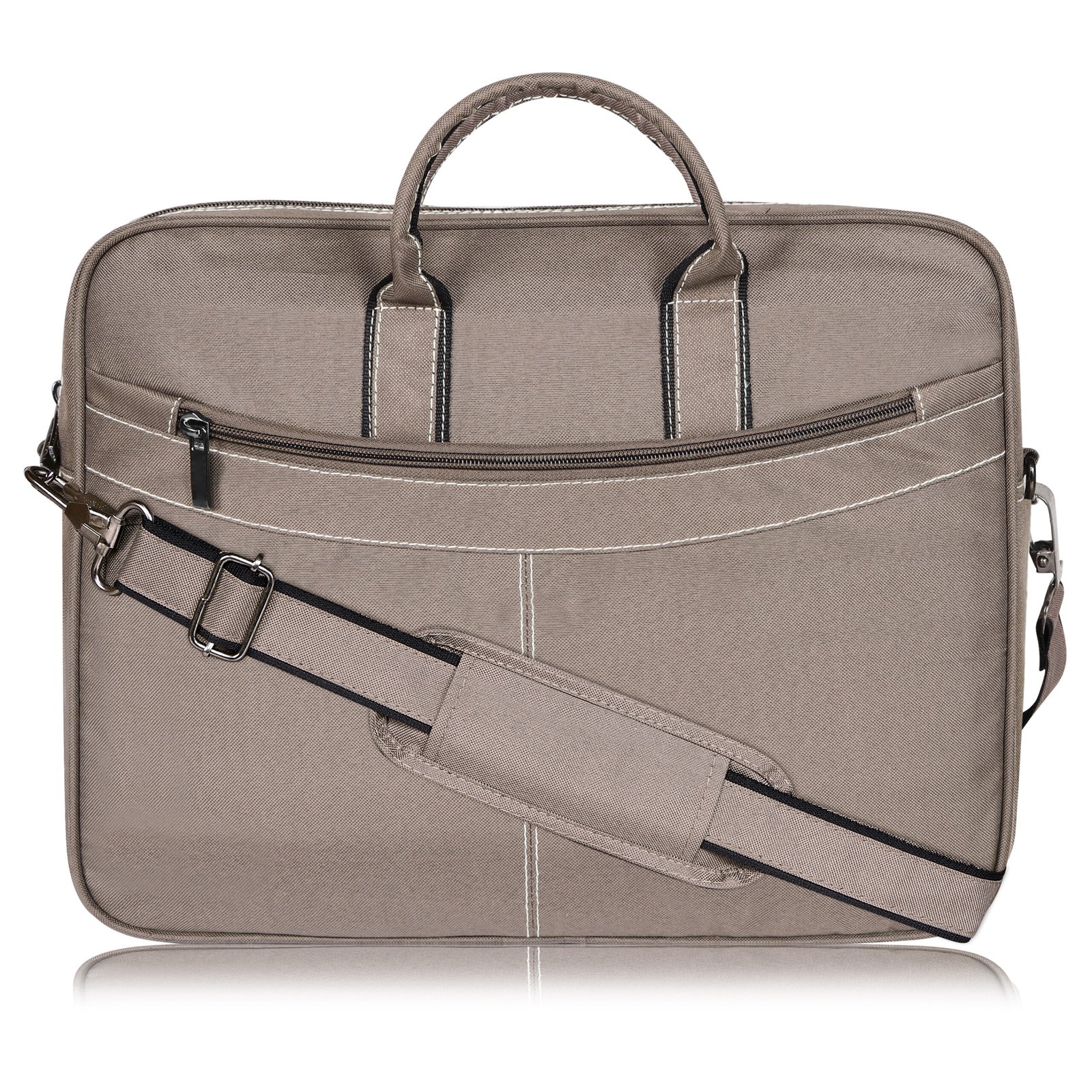 Grey Color Linen fabric 10L Messenger Bag BG86