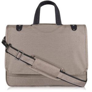 Grey Color Linen fabric 10L Messenger Bag BG90