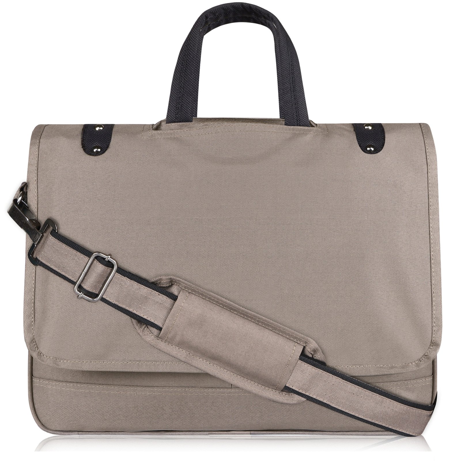 Grey Color Linen fabric 10L Messenger Bag BG90