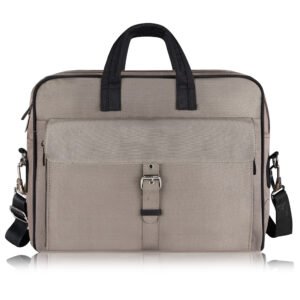 Grey Color Linen fabric 10L Messenger Bag BG92