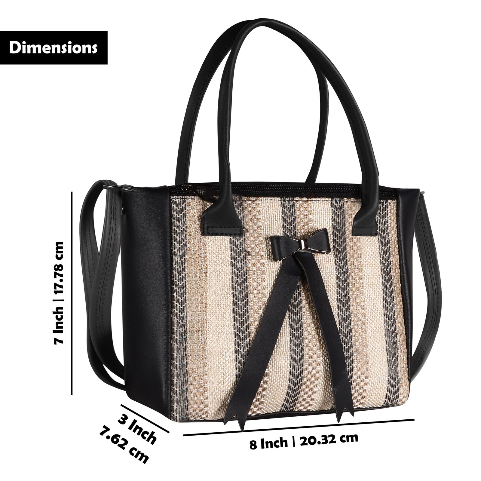 Black Glamorous Faux Leather Handbag HB22