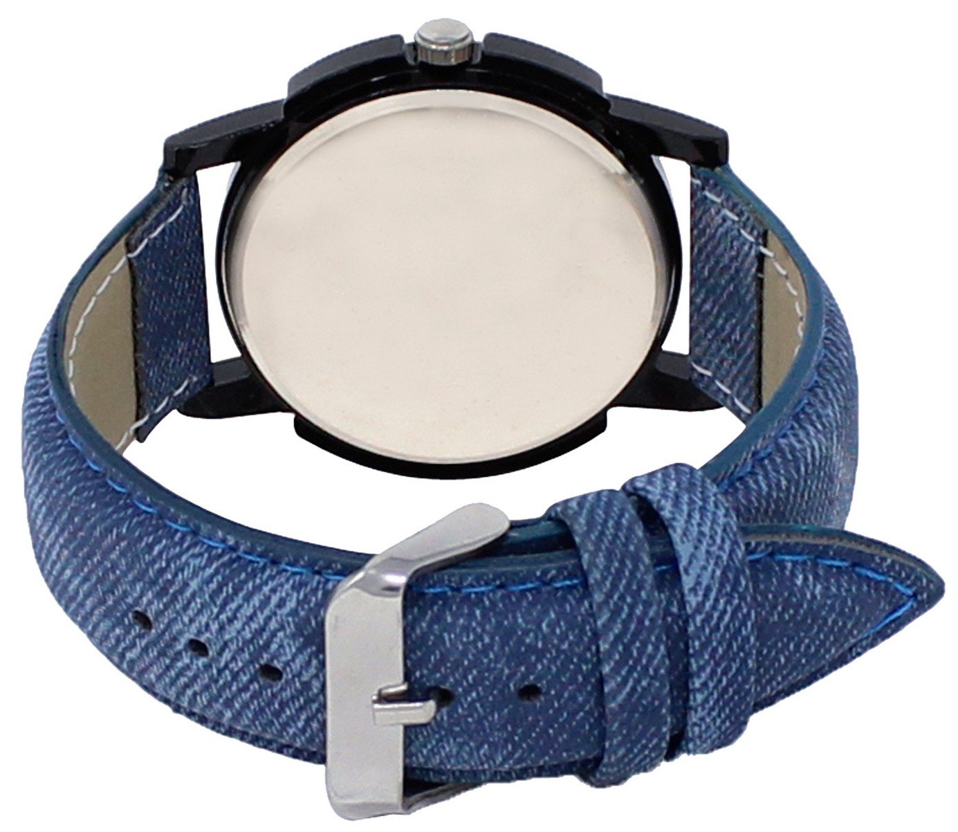 Multicolor Denim Look Analog Watch For Men LR02