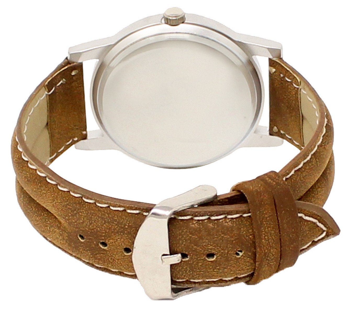 White 3D Look Analog Watch For Men LR09
