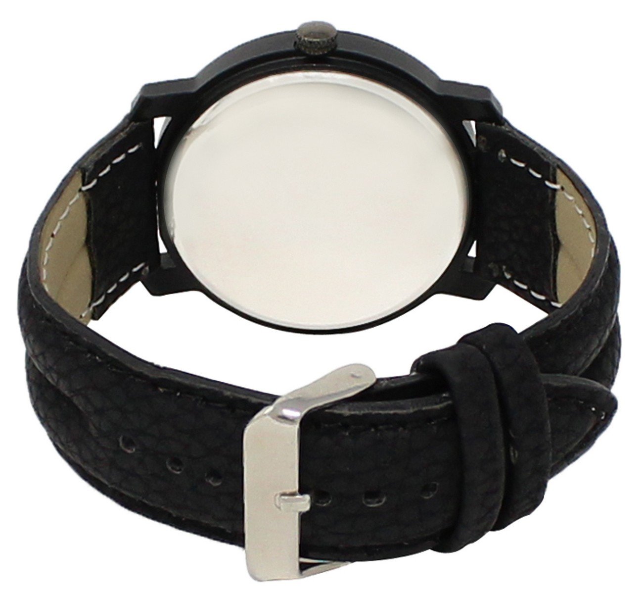 Black Plain Analog Watch For Men LR21