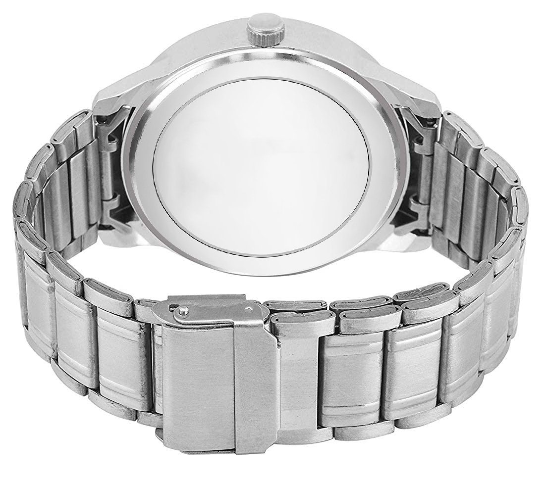 Silver Smiley Analog Watch For Men LR101