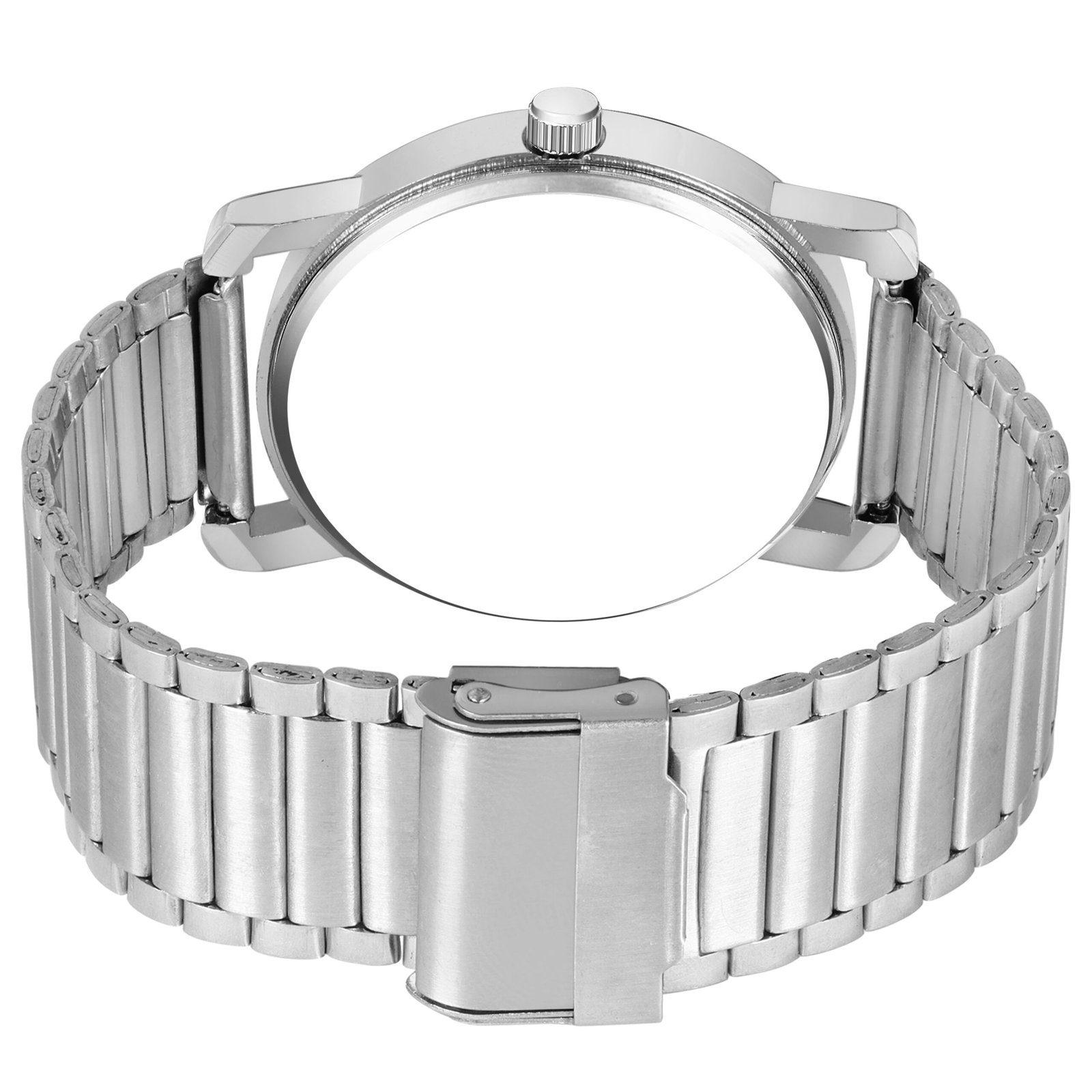 Brown 3D Embossed Stainless Steel Analog Watch For Men LR123