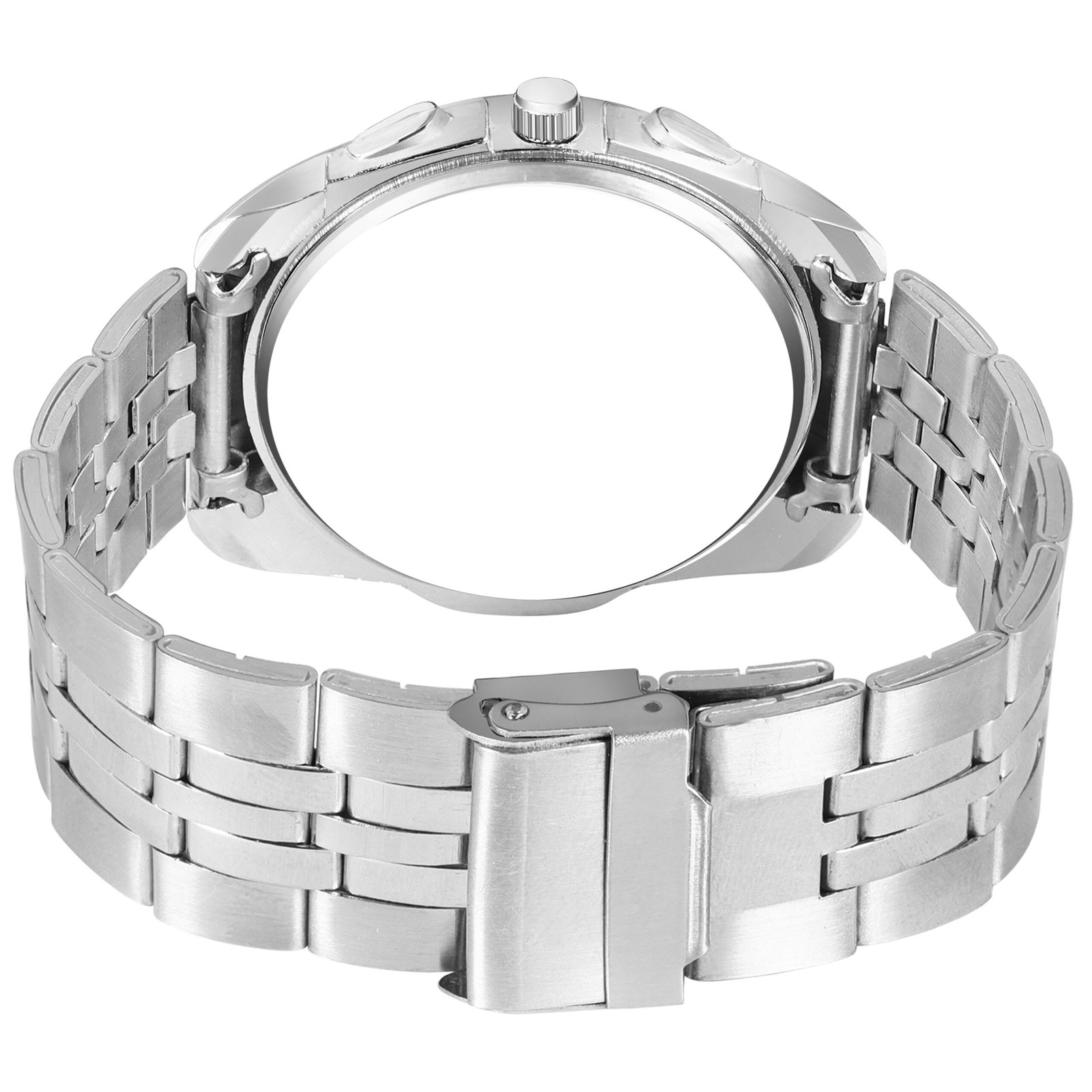 Brown 3D Roman Stainless Steel Analog Watch For Men LR127