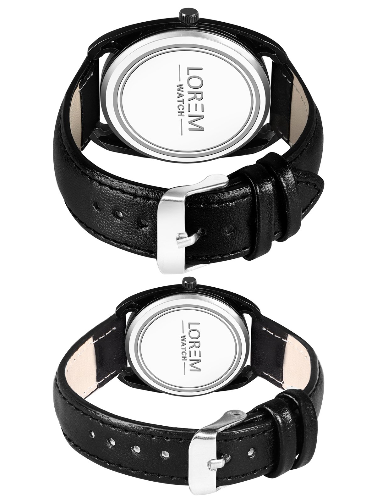 Black Stylish Dial Analog Watch For Lovely Couple LR75-LR322