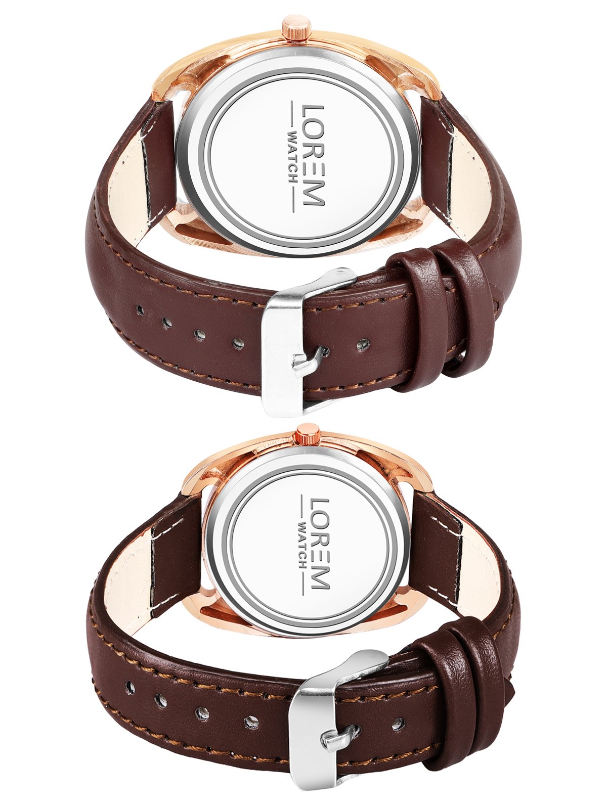 Brown Stylish Dial Analog Watch For Lovely Couple LR77-LR324