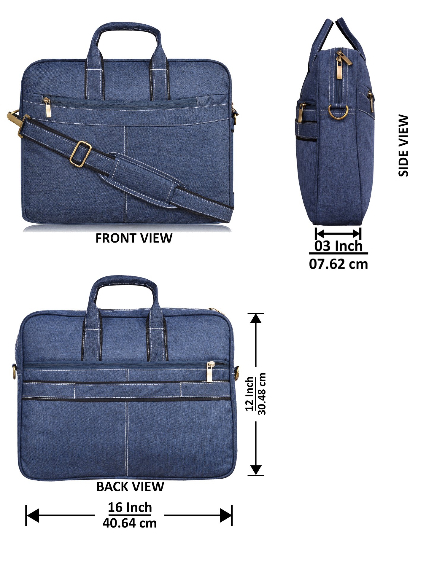 Blue Color Linen 10L Messenger Bag BG38