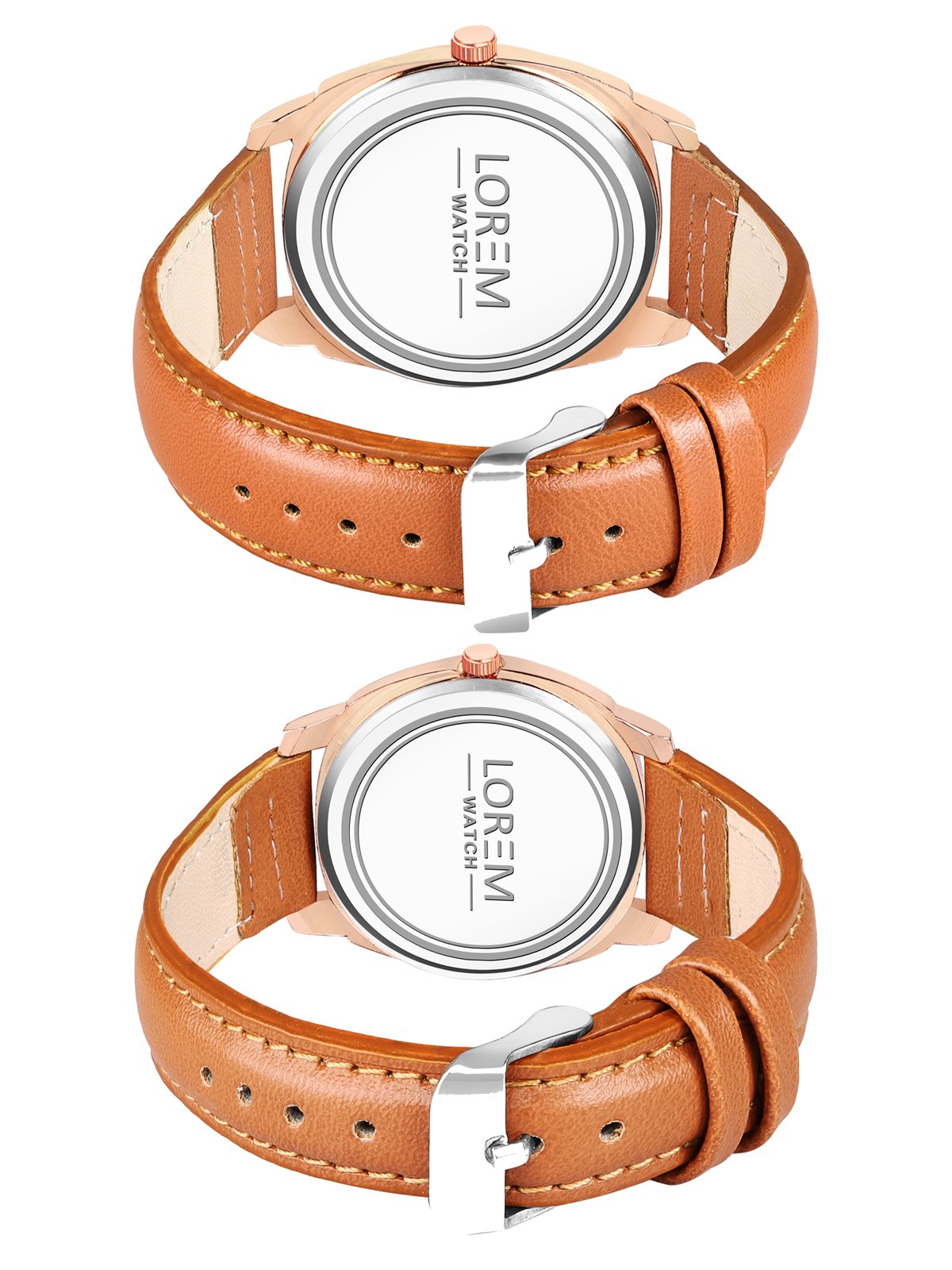 White Cubic Designer Printed Dial Analog Watch For Lovely Couple LR90-LR337