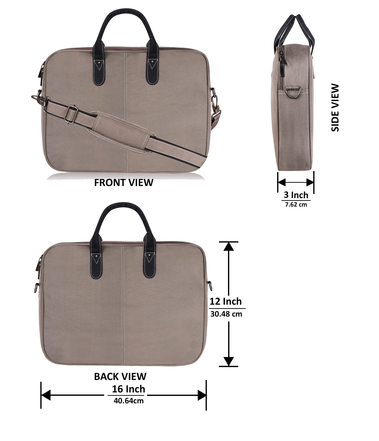 Grey Color PVC Coated Fabric 10L Messenger Bag BG77