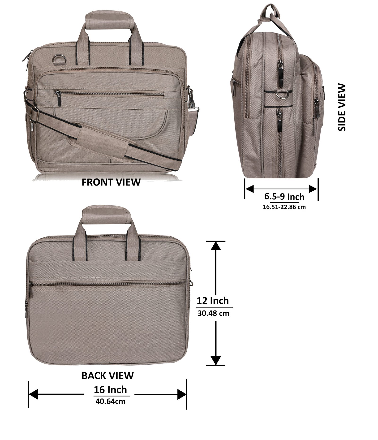 Grey Color Linen fabric 28L Messenger Bag BG81