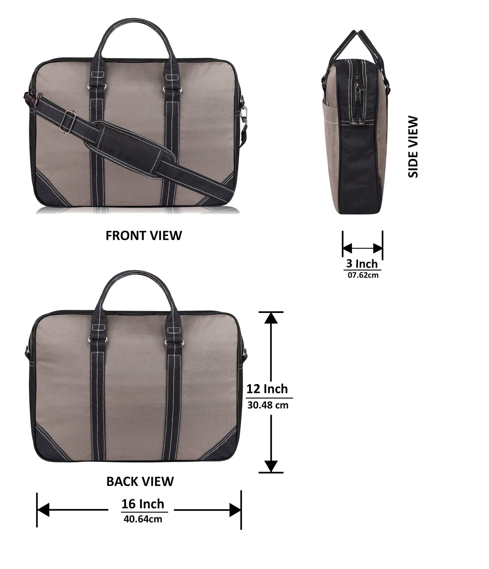 Grey Color PVC Coated Fabric 10L Messenger Bag BG87