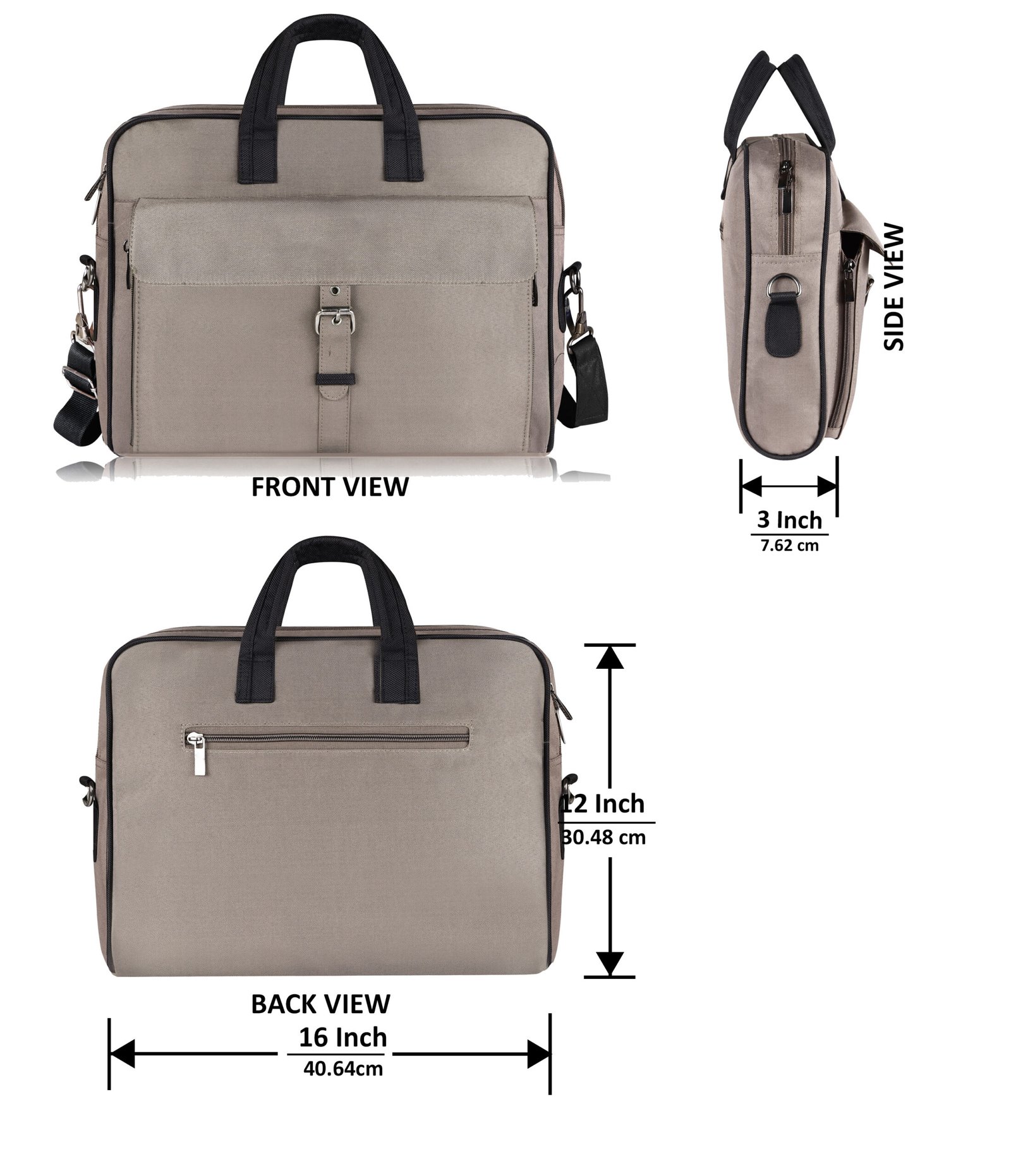 Grey Color Linen fabric 10L Messenger Bag BG92