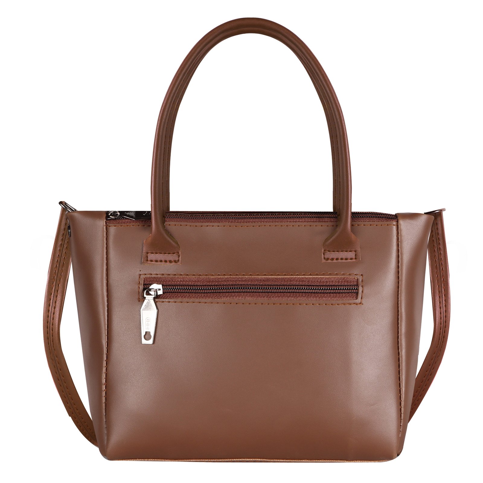 Brown Glamorous Faux Leather Handbag HB26