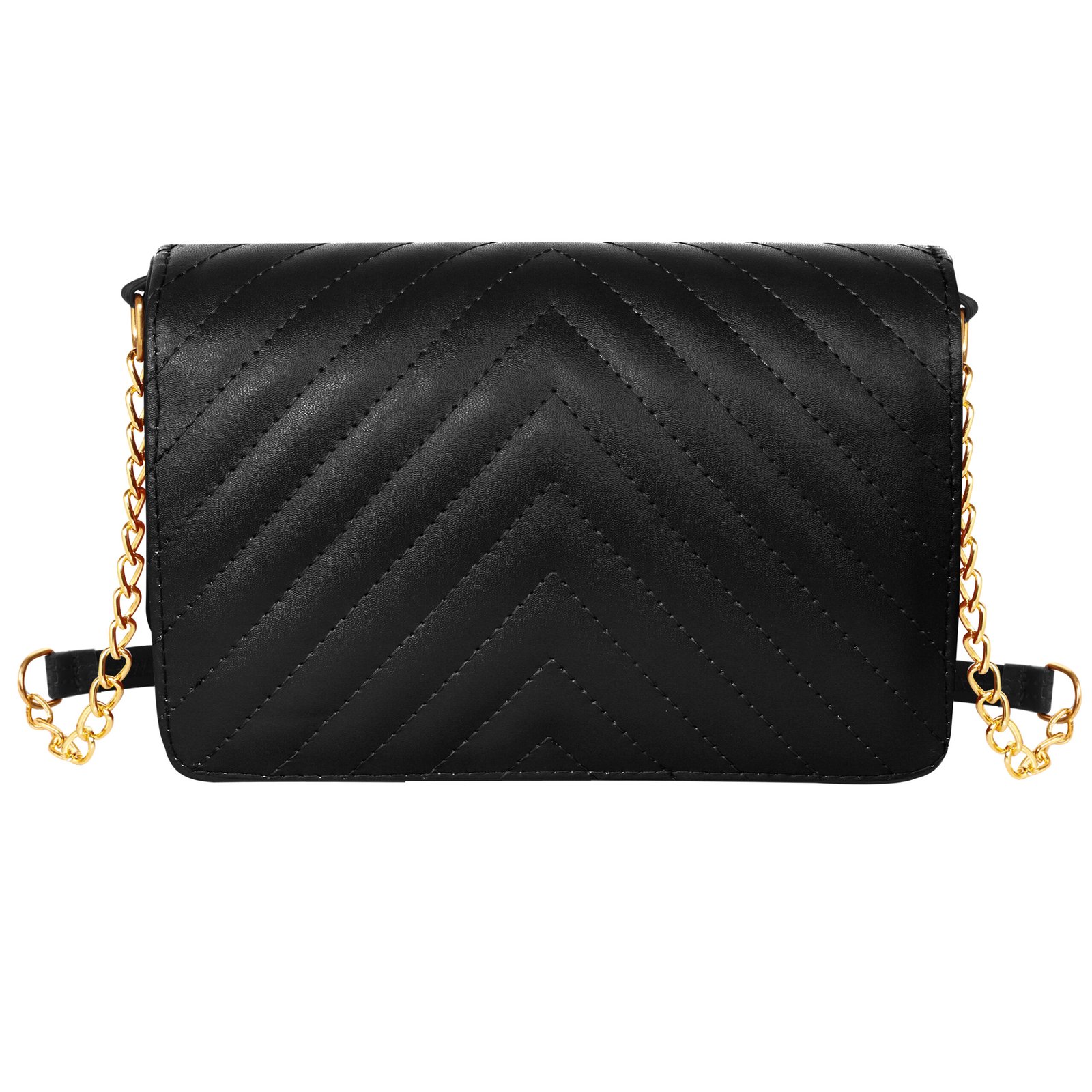 Black Designer Faux Leather Handbag HB37