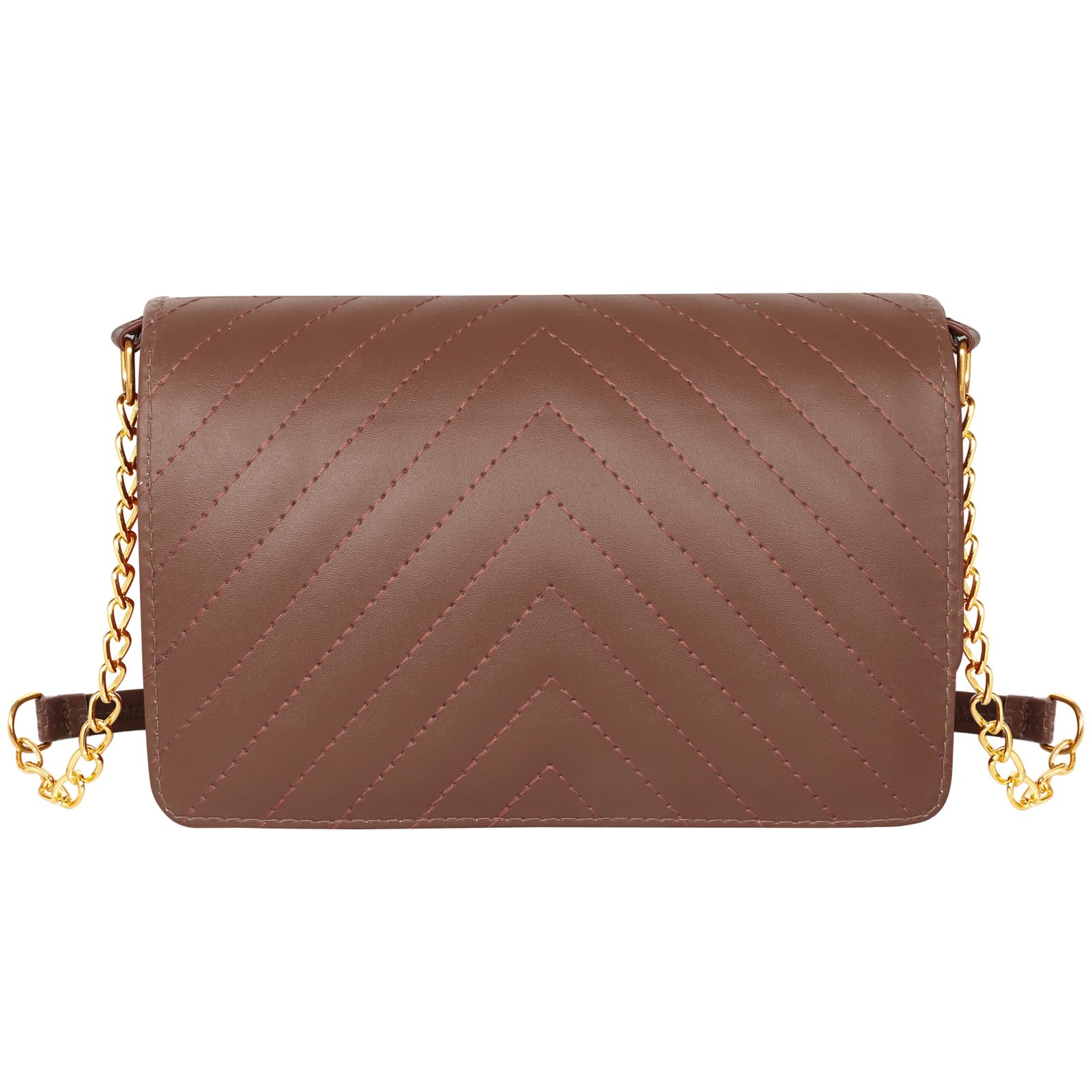 Brown Designer Faux Leather Handbag HB41