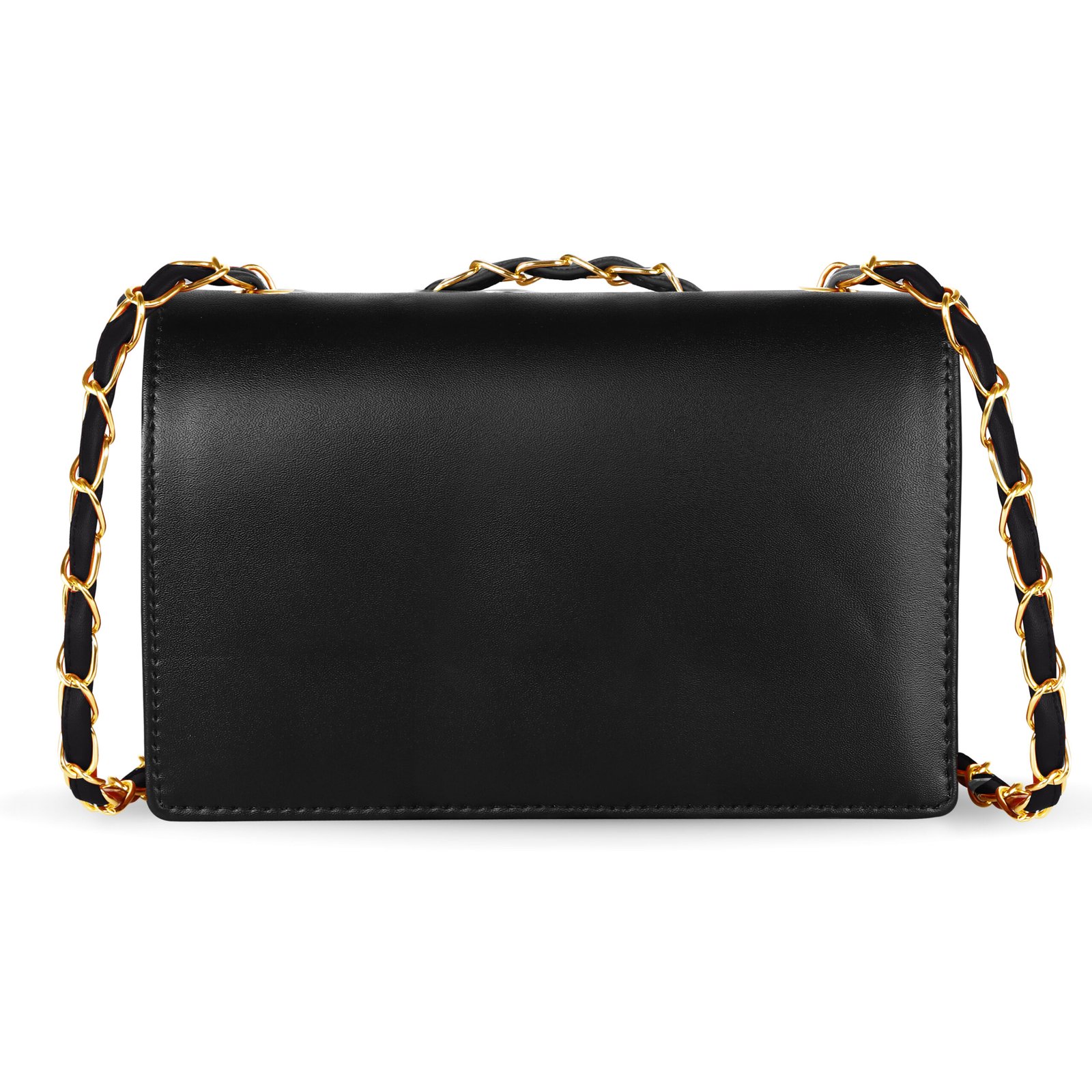 Black Designer Faux Leather Handbag HB42