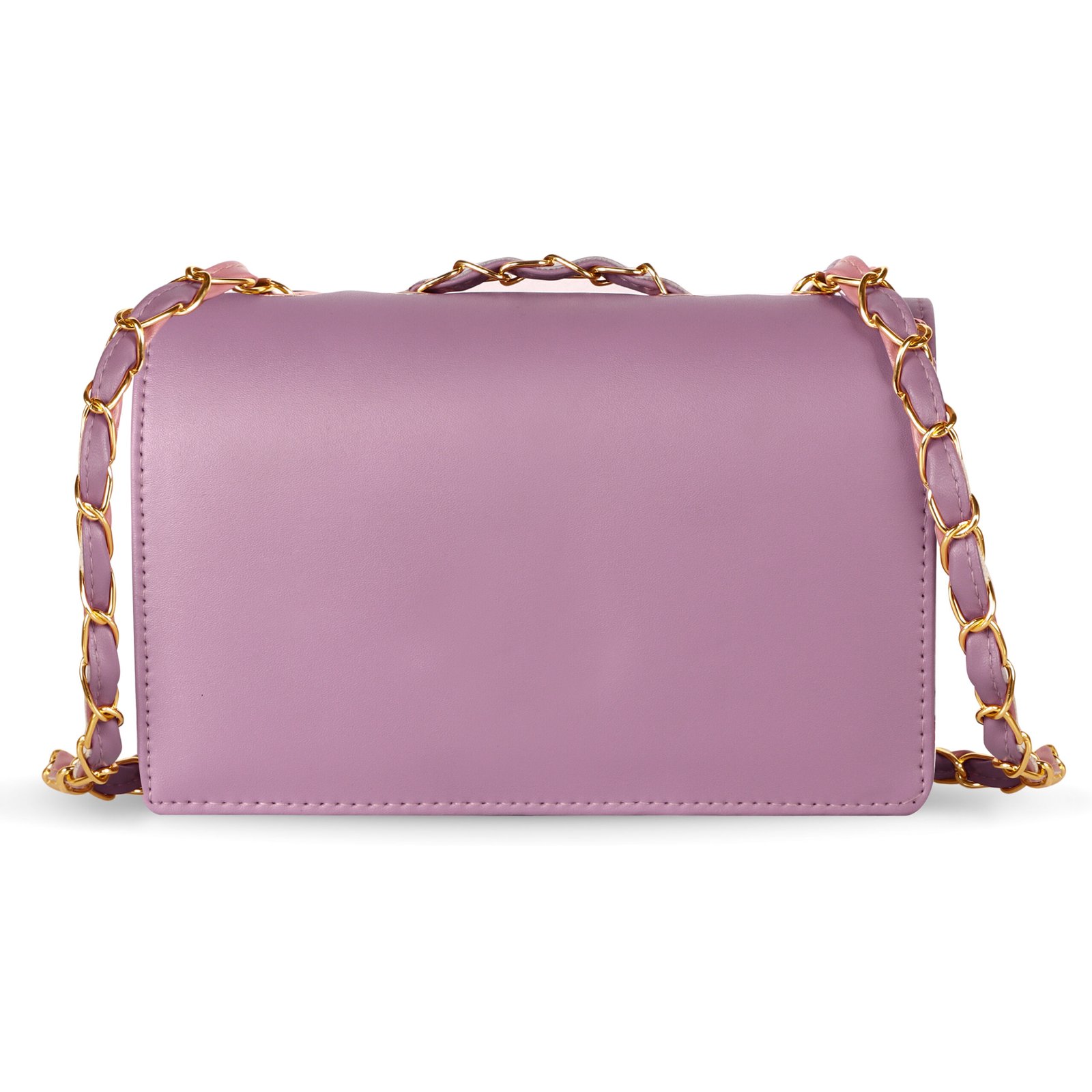 Purple Designer Faux Leather Handbag HB45