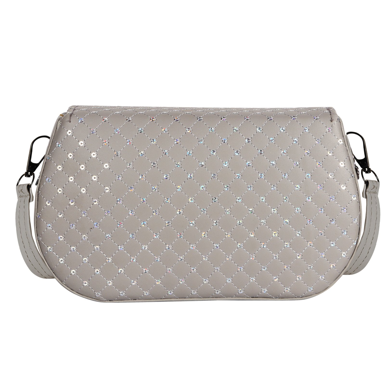 Grey Designer Faux Leather Handbag HB54