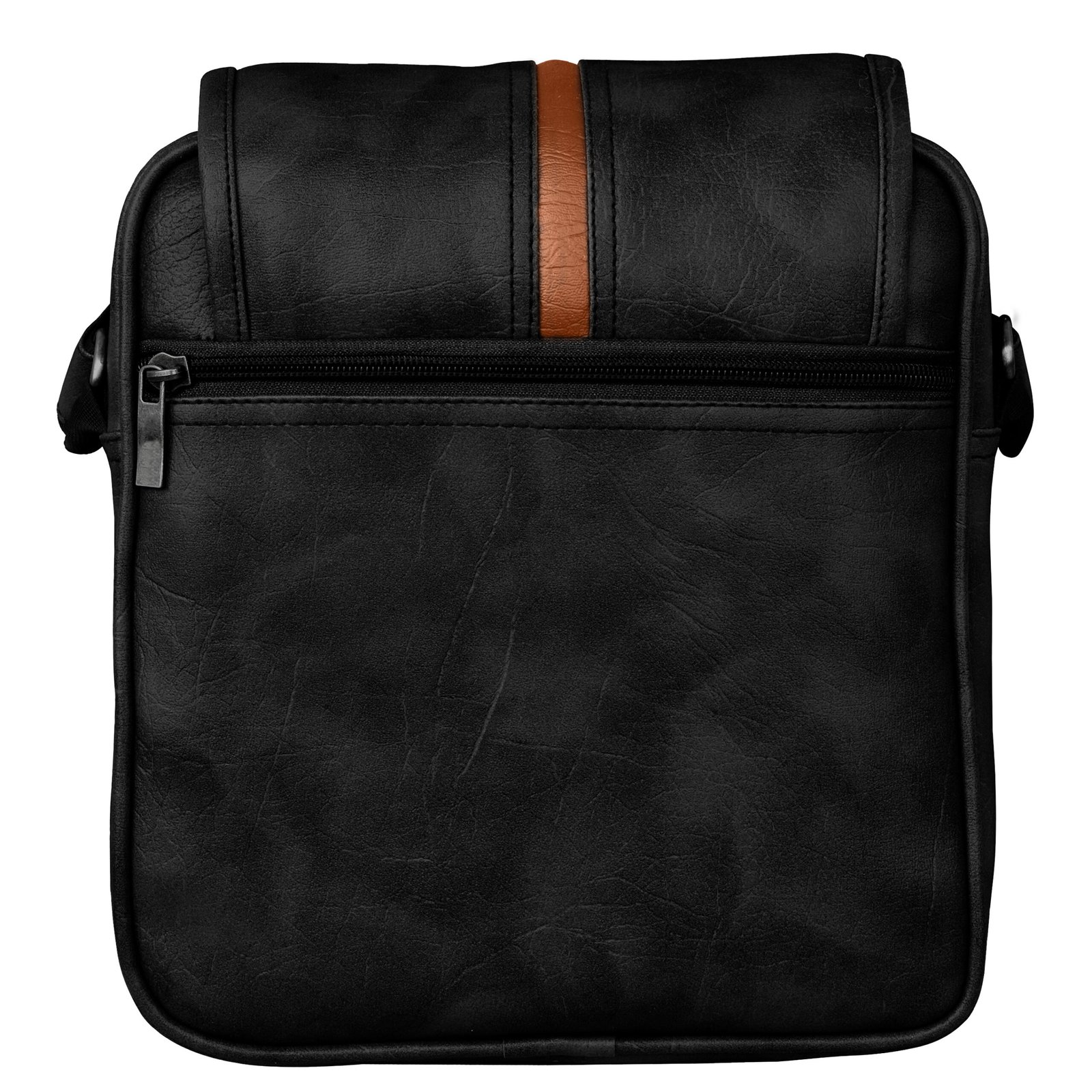 Black Casual Faux Leather Cross Body Sling Bag SL03