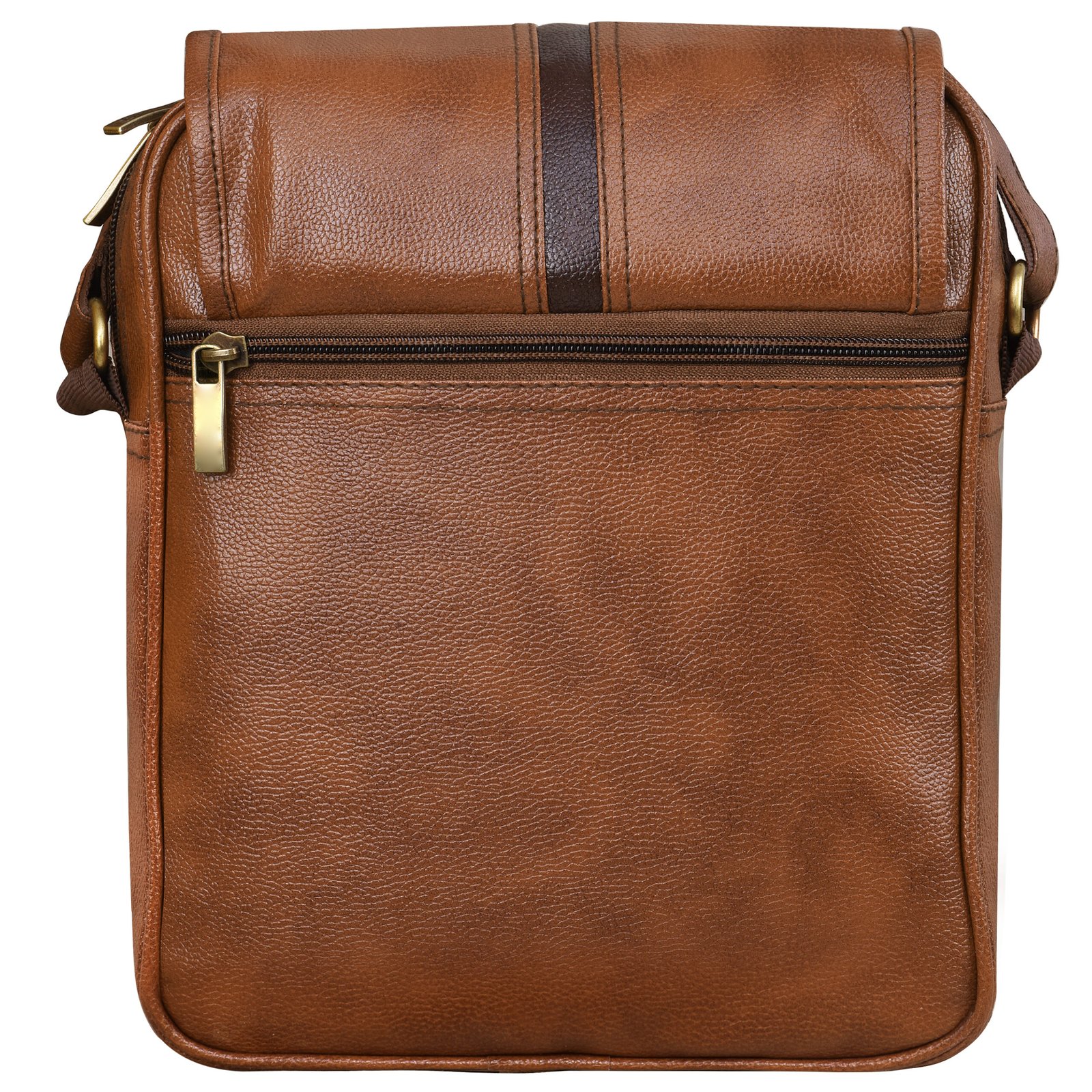 Tan Stylish Faux Leather Cross Body Sling Bag SL04