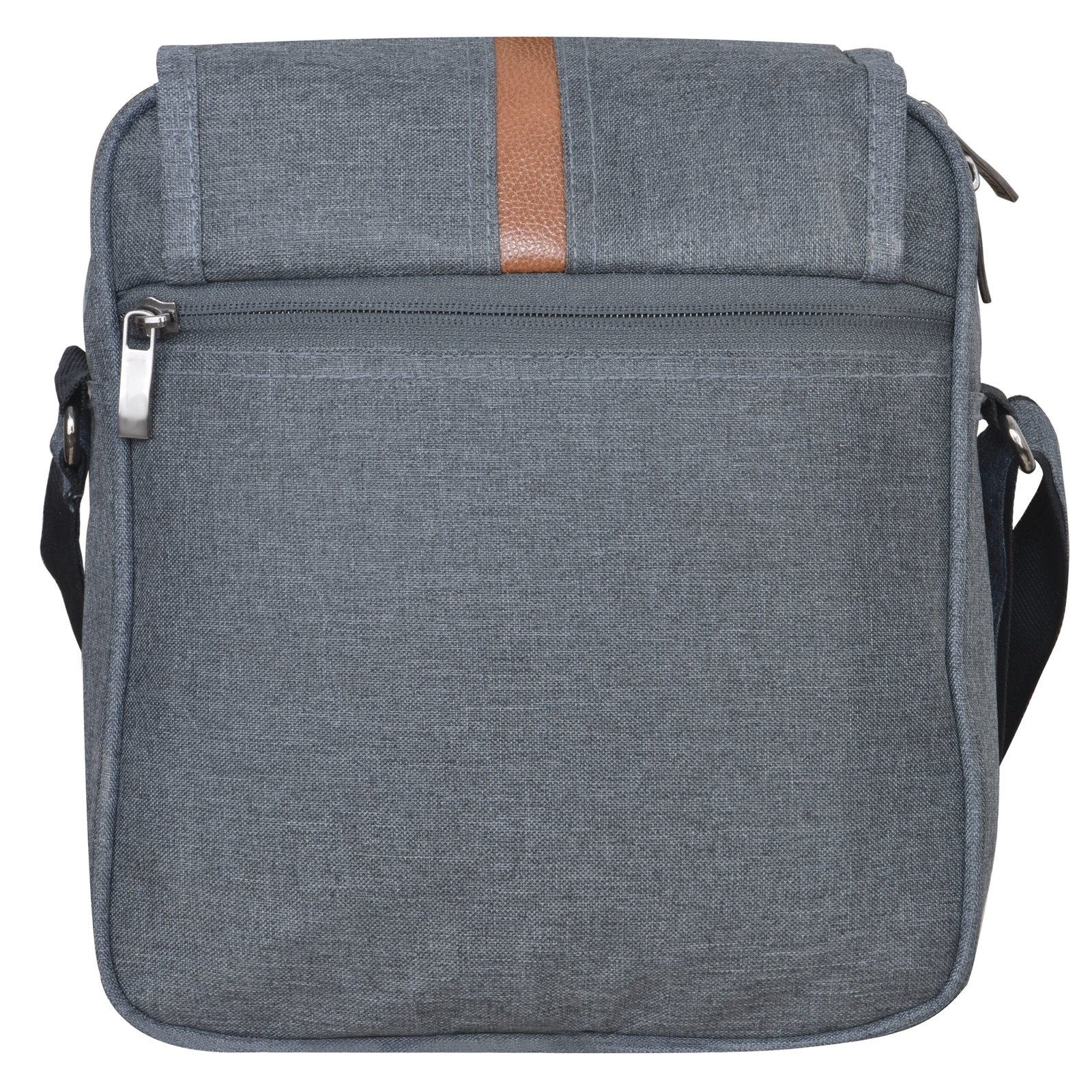 Grey Casual Linen Textured Cross Body Sling Bag SL07