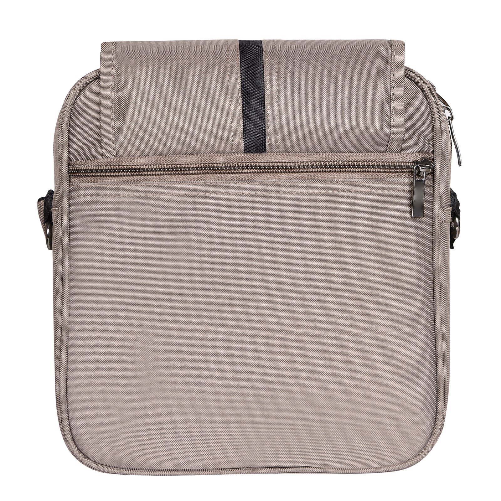 Mink Grey Casual PVC Coated Matty Fabric Cross Body Sling Bag SL10