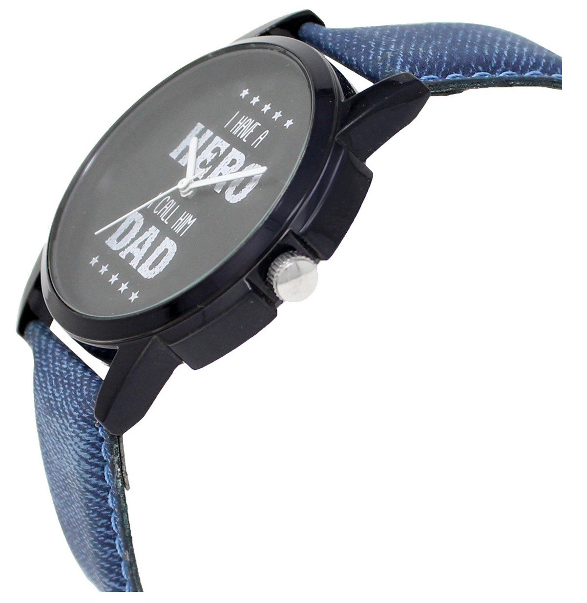 Black Hero Dad Analog Watch For Men LR07