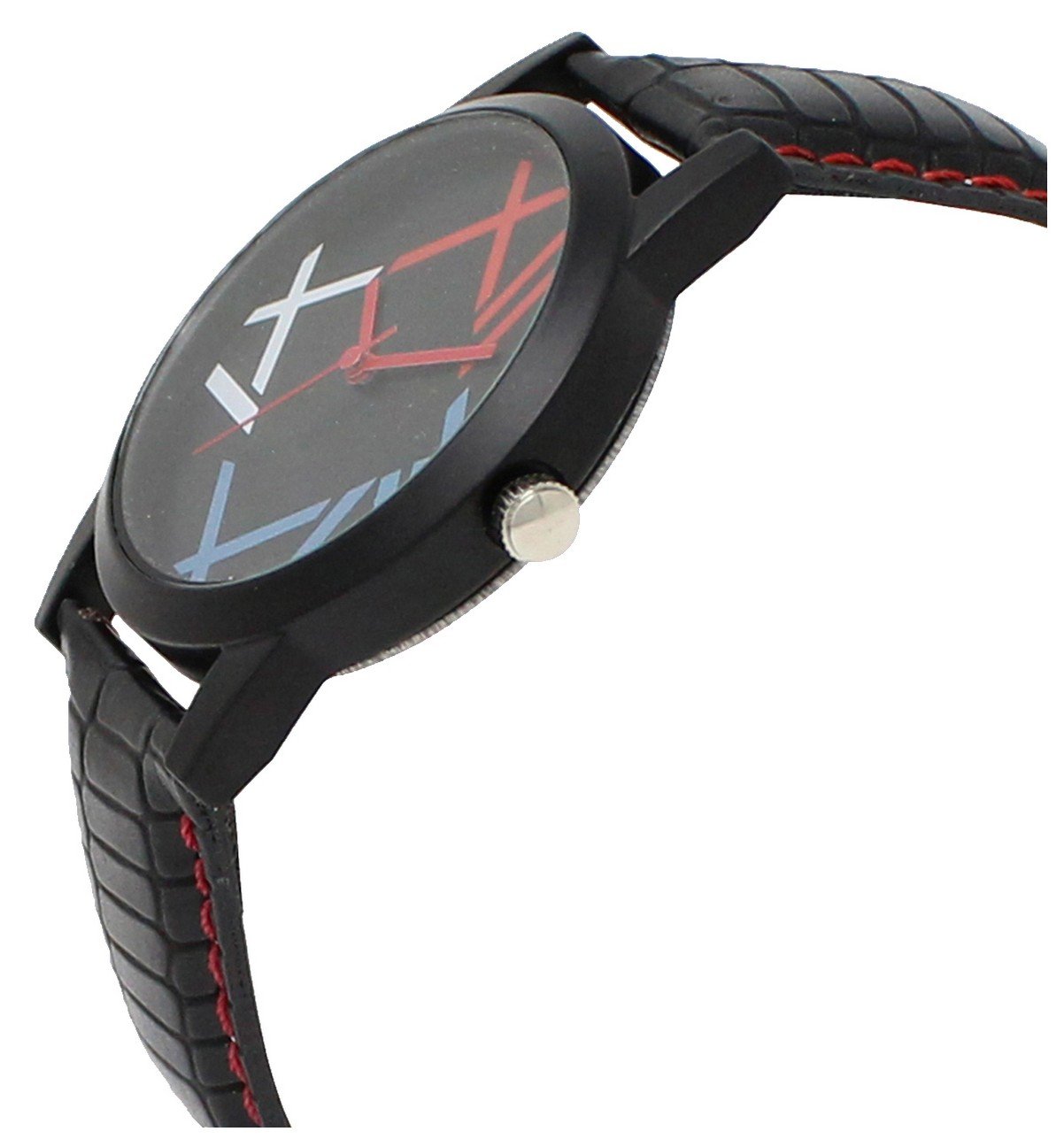 Multicolor Checked Analog Watch For Men LR12