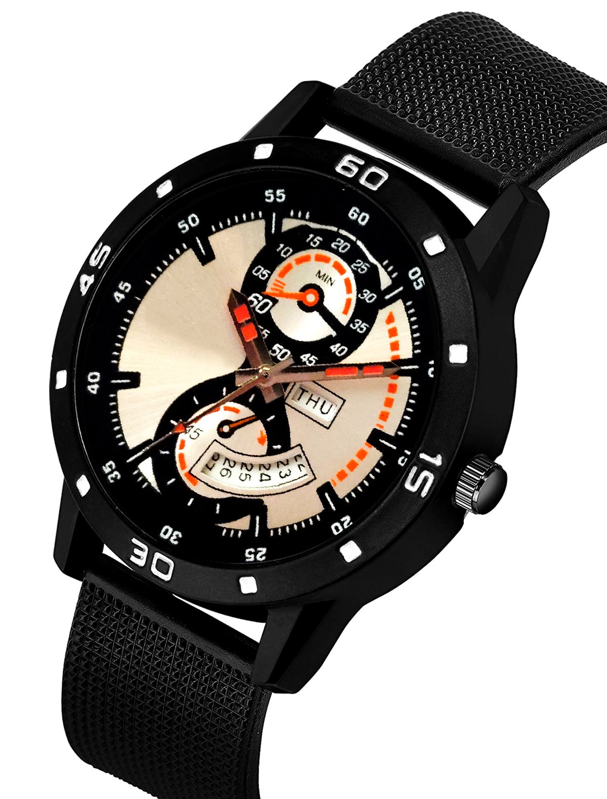 Multicolor Day Date Analog Watch For Men LR56
