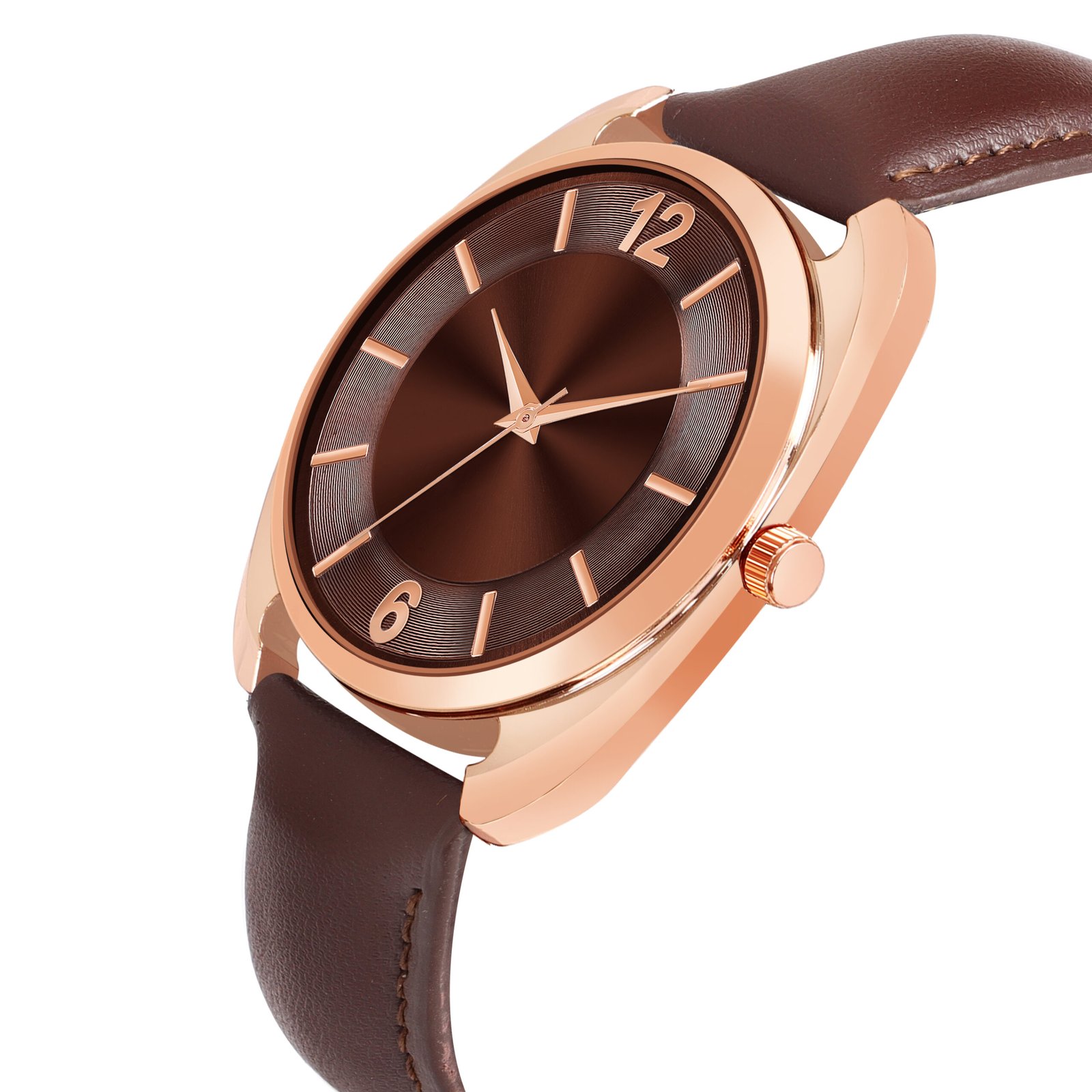 Brown Fancy Casual Watch For Men LR77