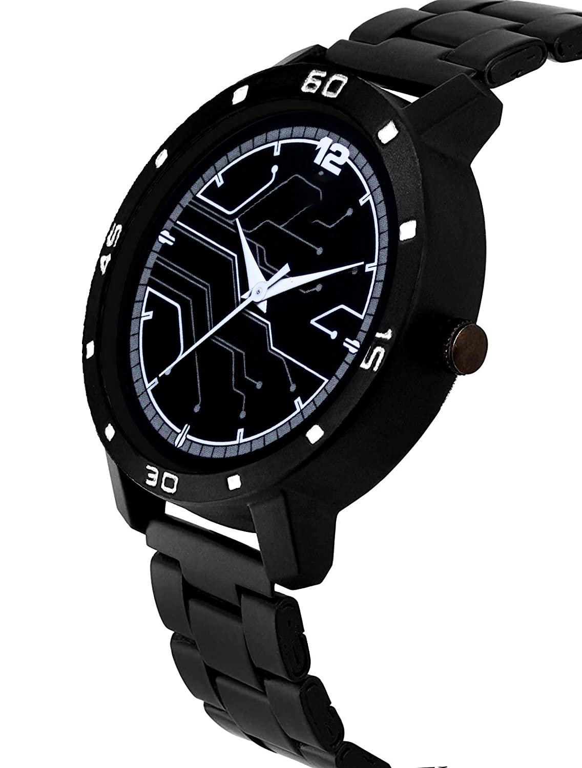 Black Professional Look Analog Watch For Men LR113