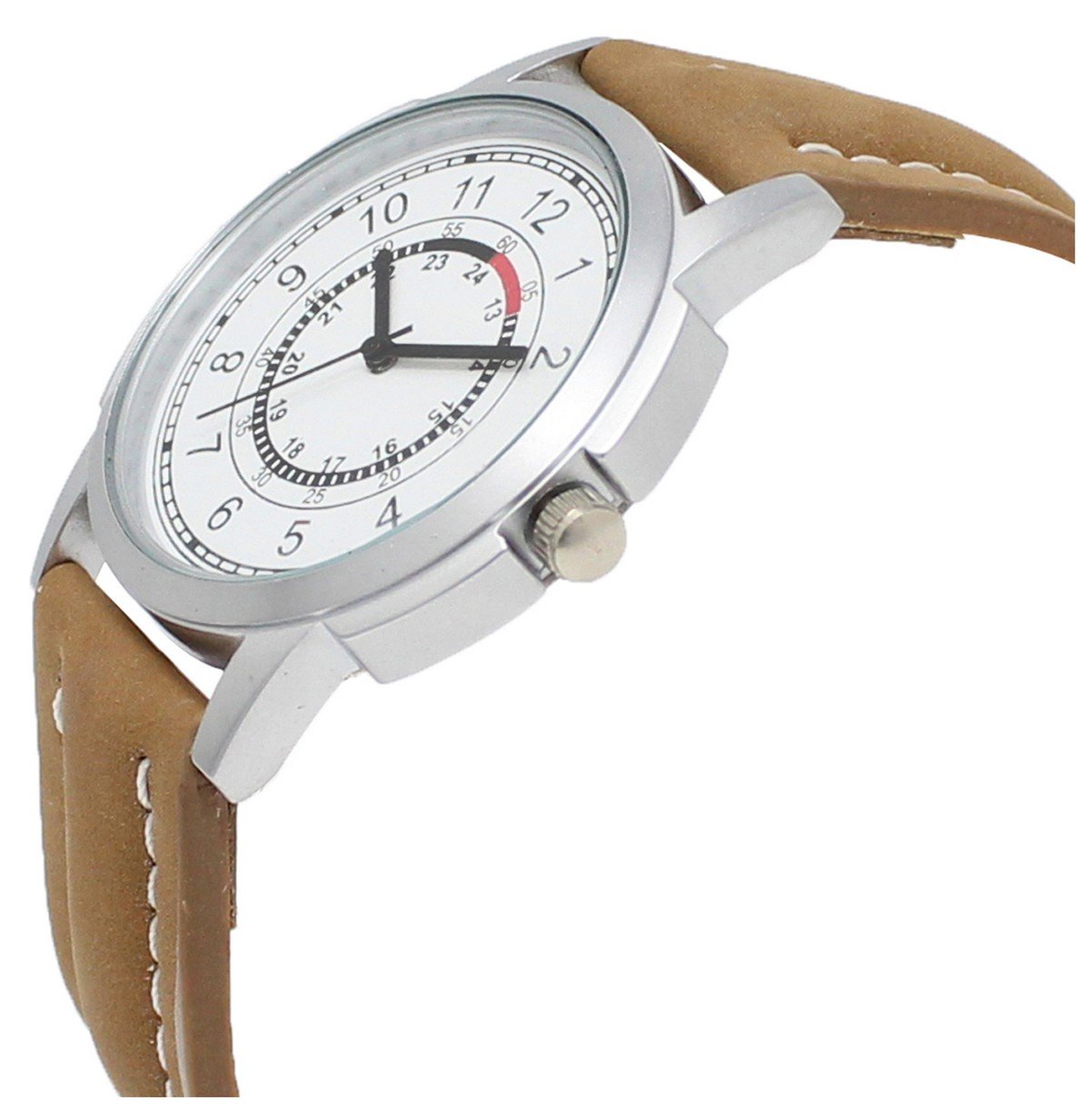 White Numbers Analog Watch For Men LR17