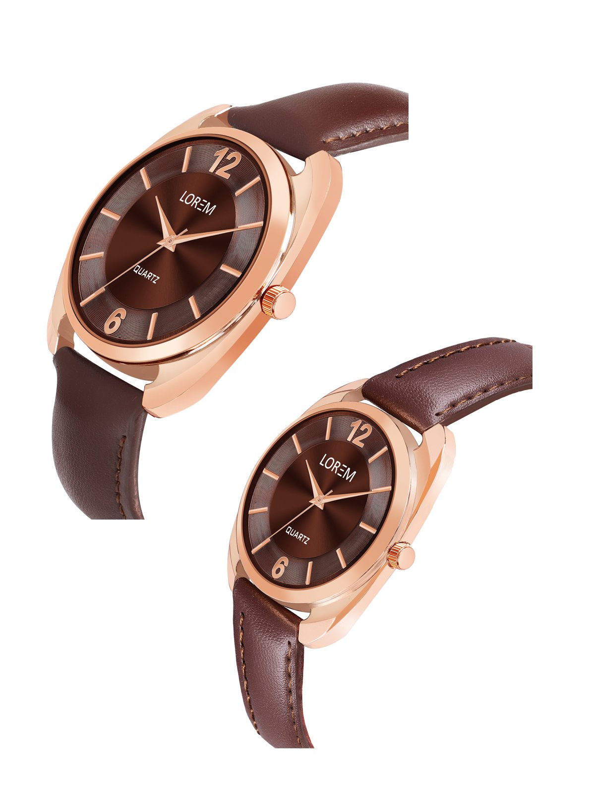 Brown Stylish Dial Analog Watch For Lovely Couple LR77-LR324