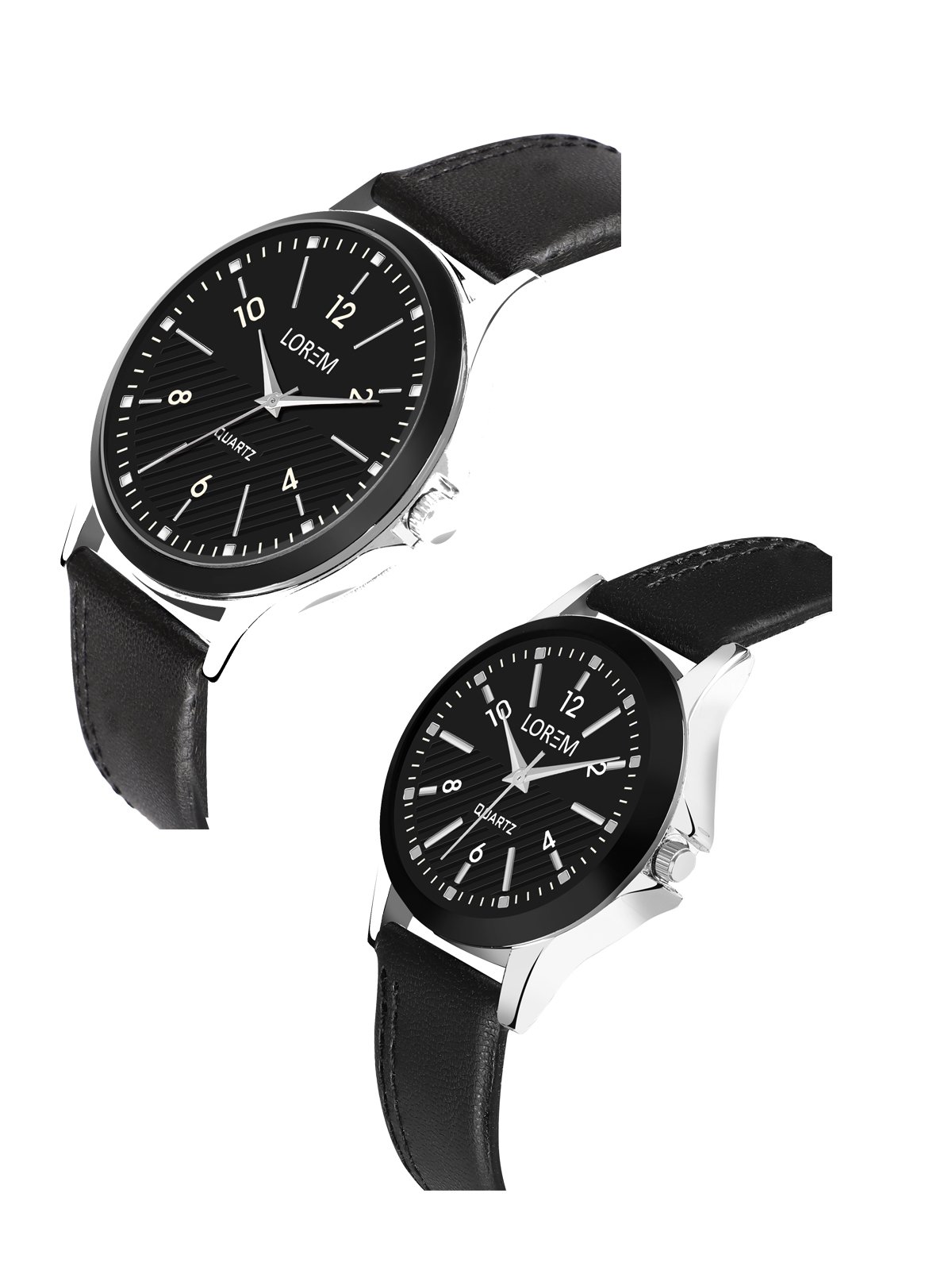 Black Stylish Dial Analog Watch For  Lovely Couple LR93-LR340