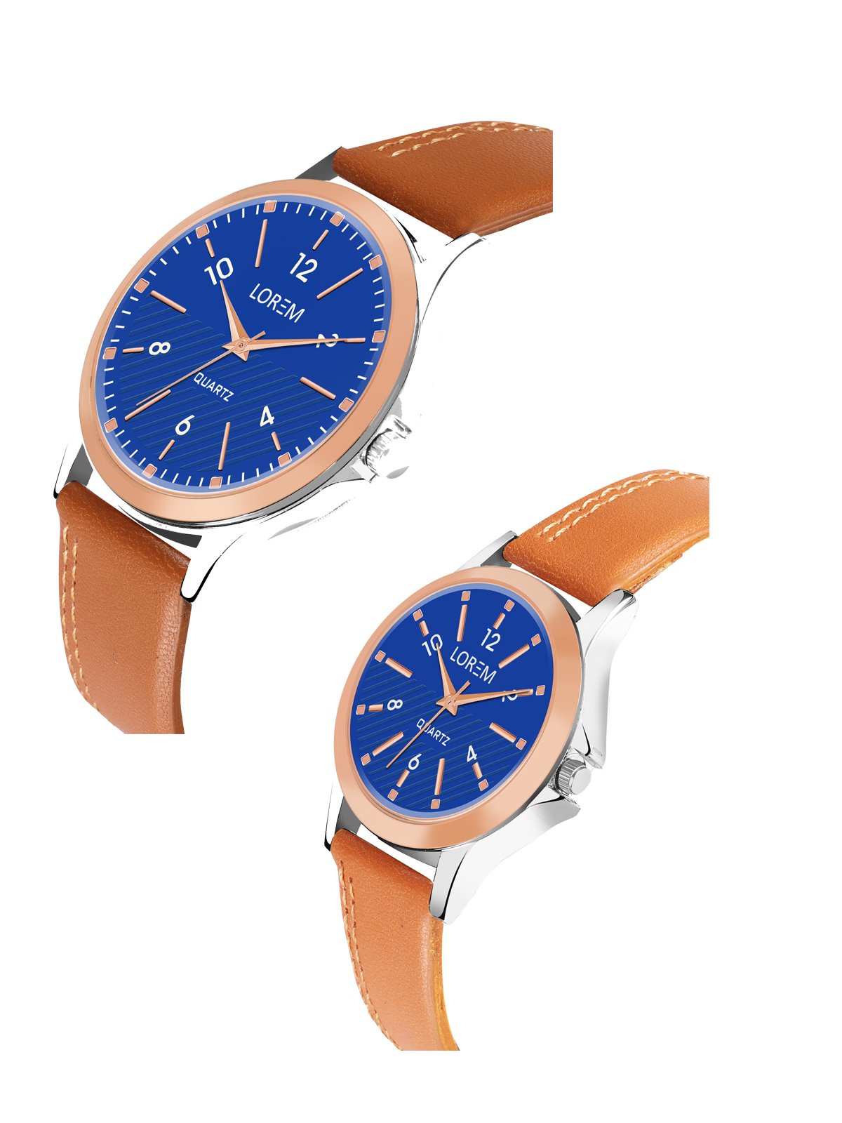 Blue Stylish Dial Analog Watch For  Lovely Couple LR95-LR342