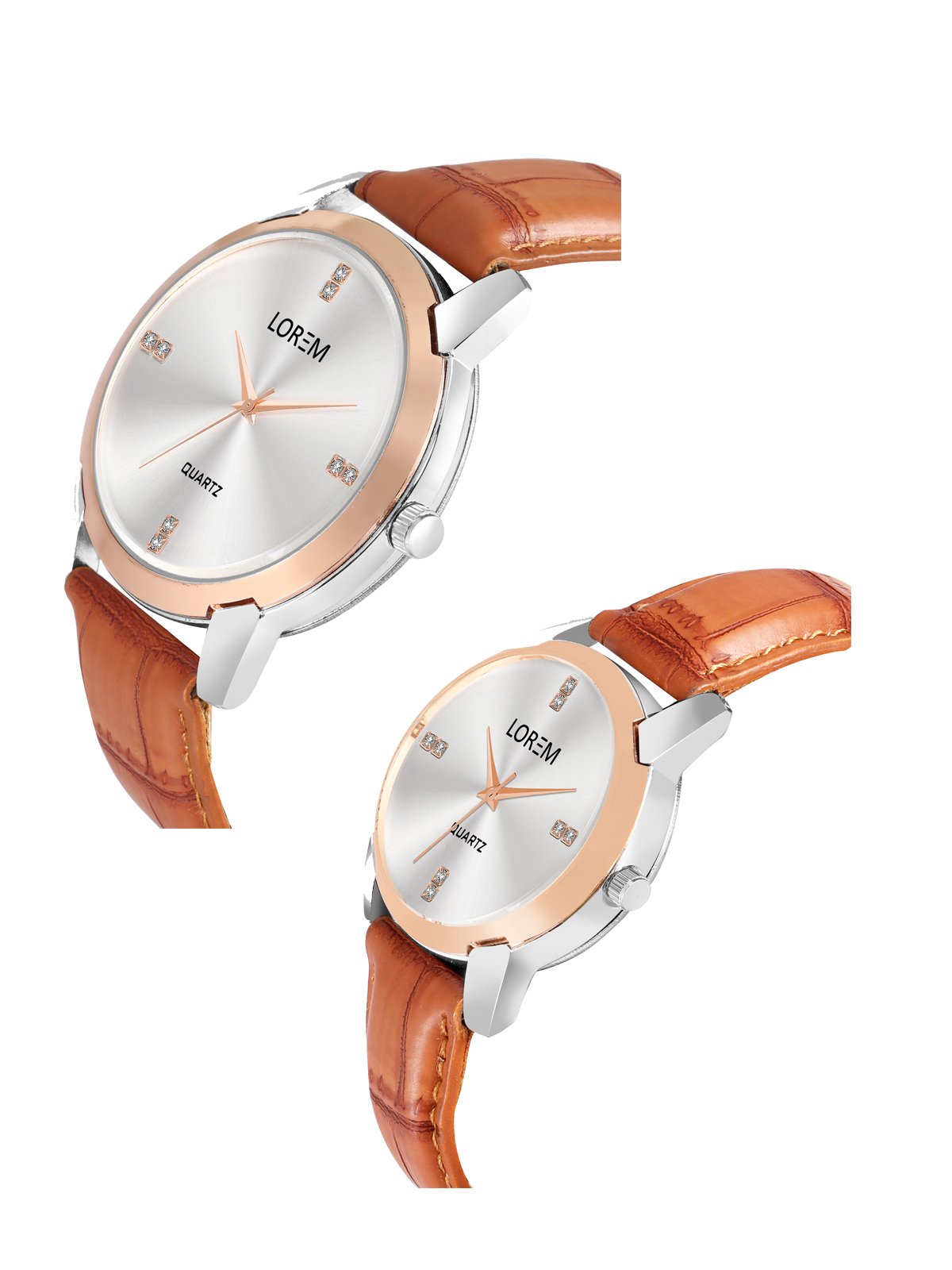 Silver Stylish Dial Analog Watch For Lovely Couple LR97-LR344