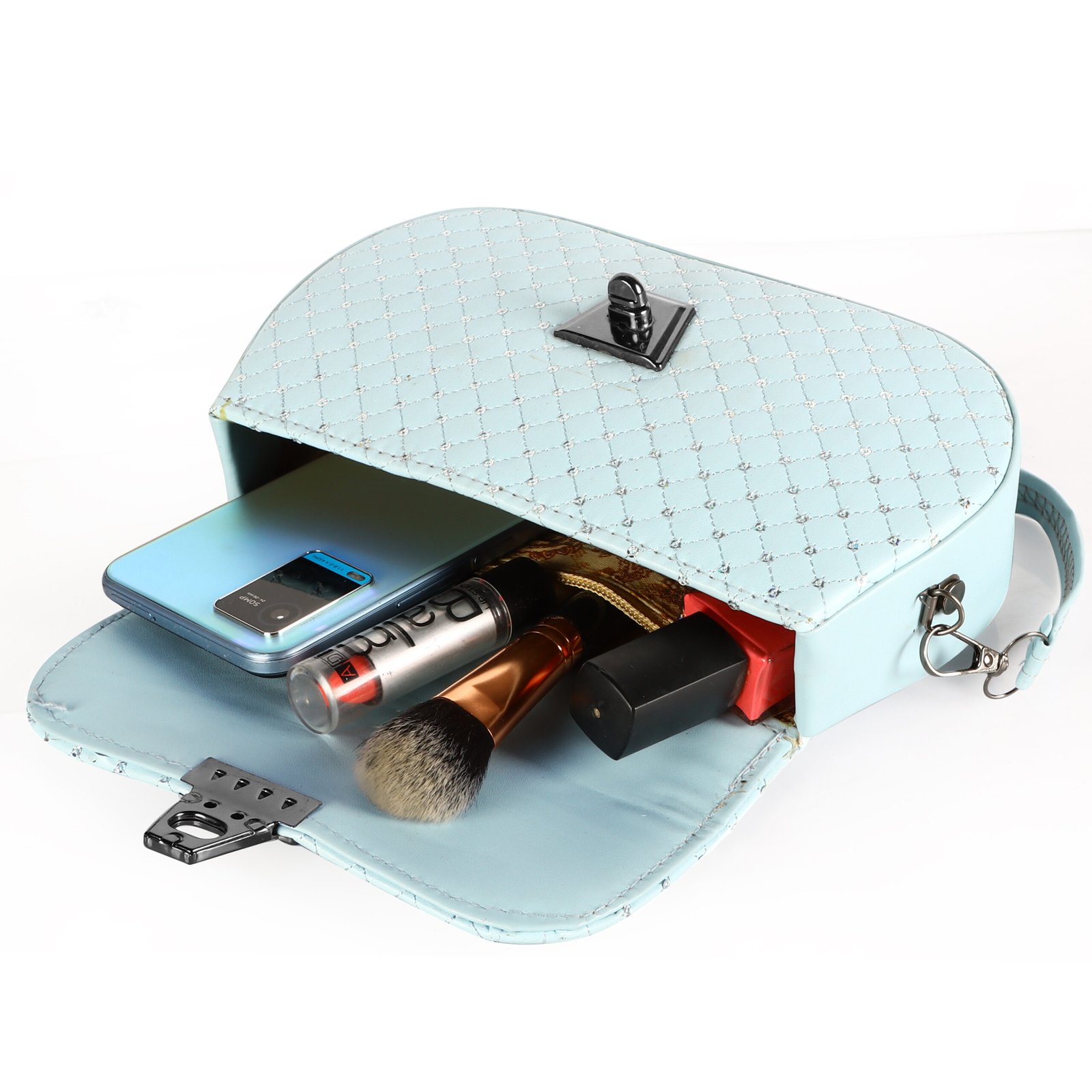 Sky Blue Designer Faux Leather Handbag HB57