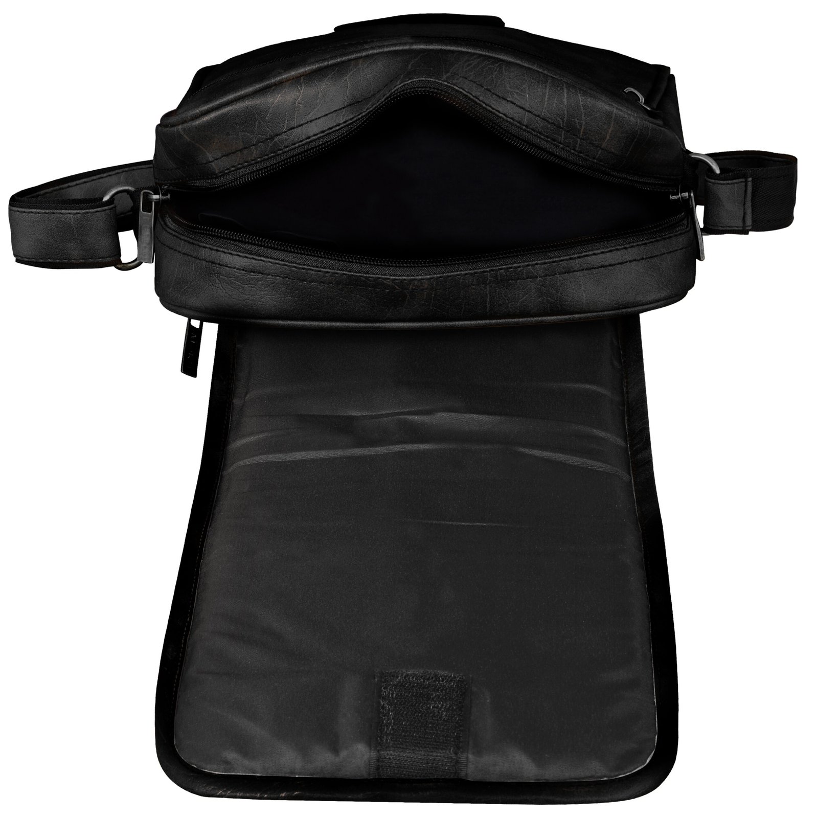 Black Casual Faux Leather Cross Body Sling Bag SL03