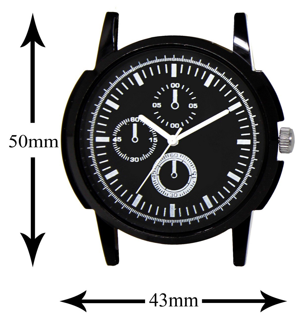 Black & White Glossy finish Analog Watch For Men LR13
