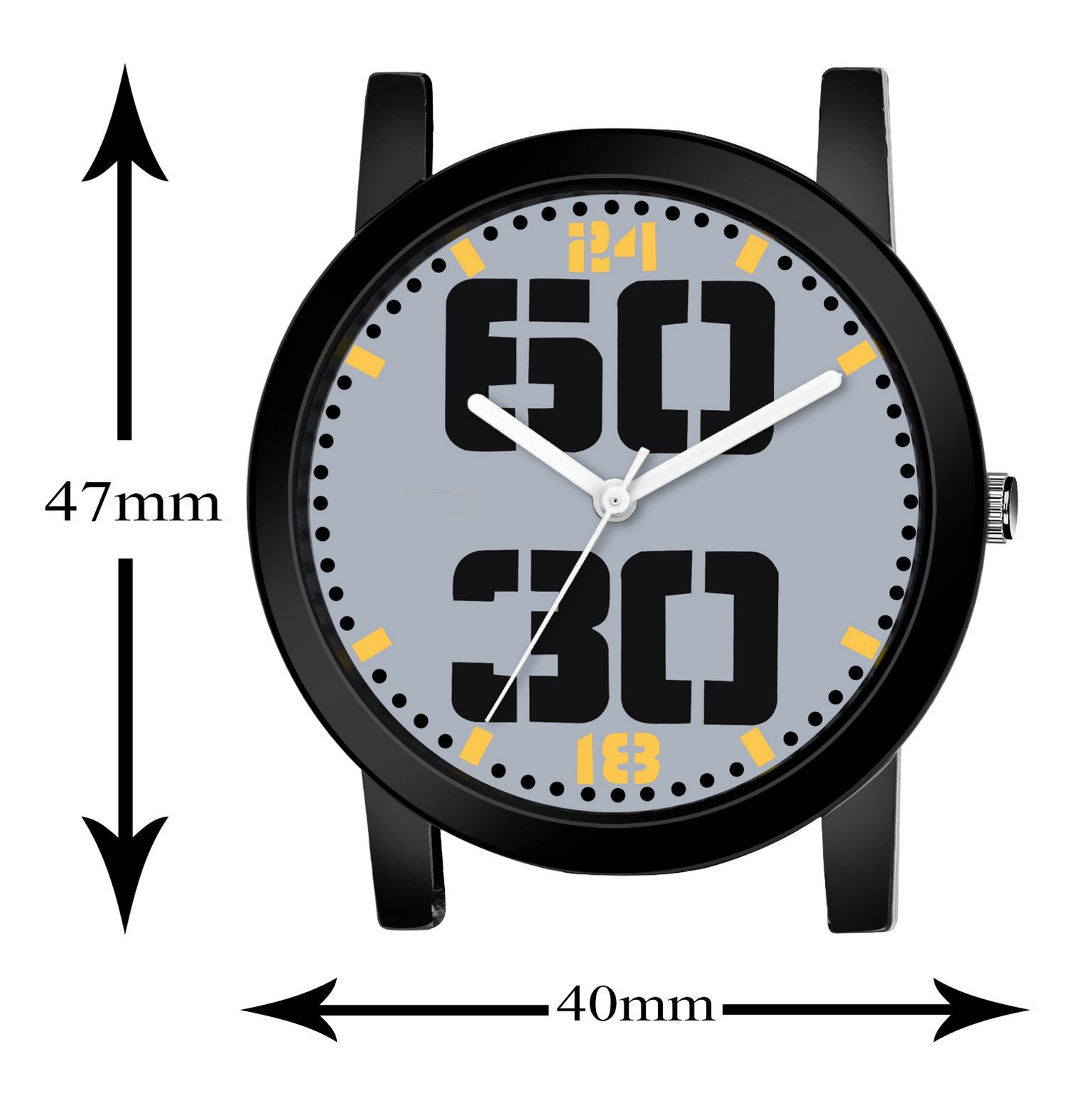 Grey Slim Analog Watch For Men LR47