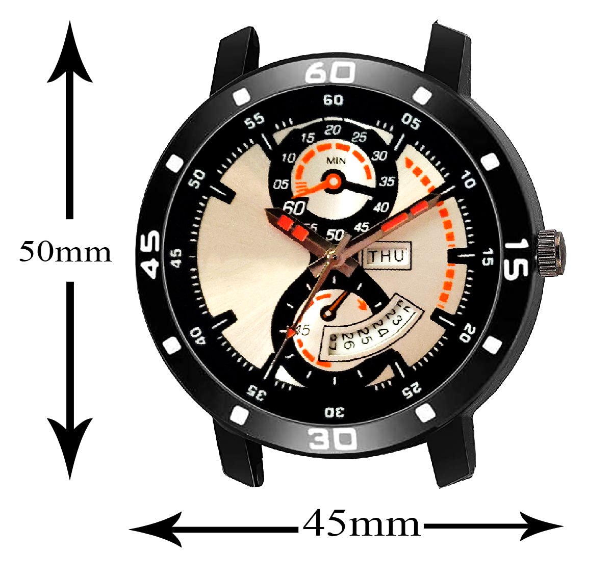 Multicolor Day Date Analog Watch For Men LR56