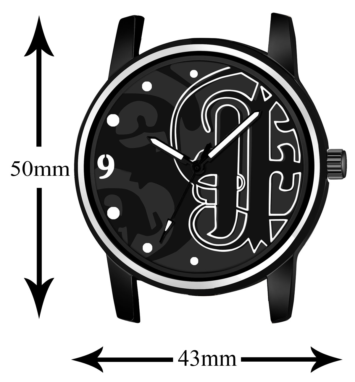 Black Professional Look Analog Watch For Men LR70