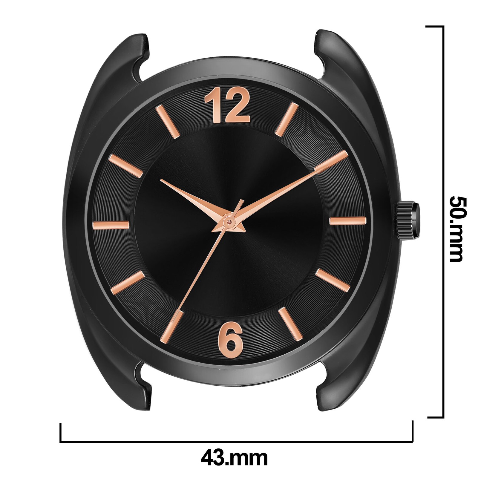 Black Fancy Casual Watch For Men LR75